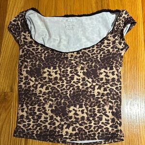 Cheetah crop top